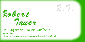 robert tauer business card